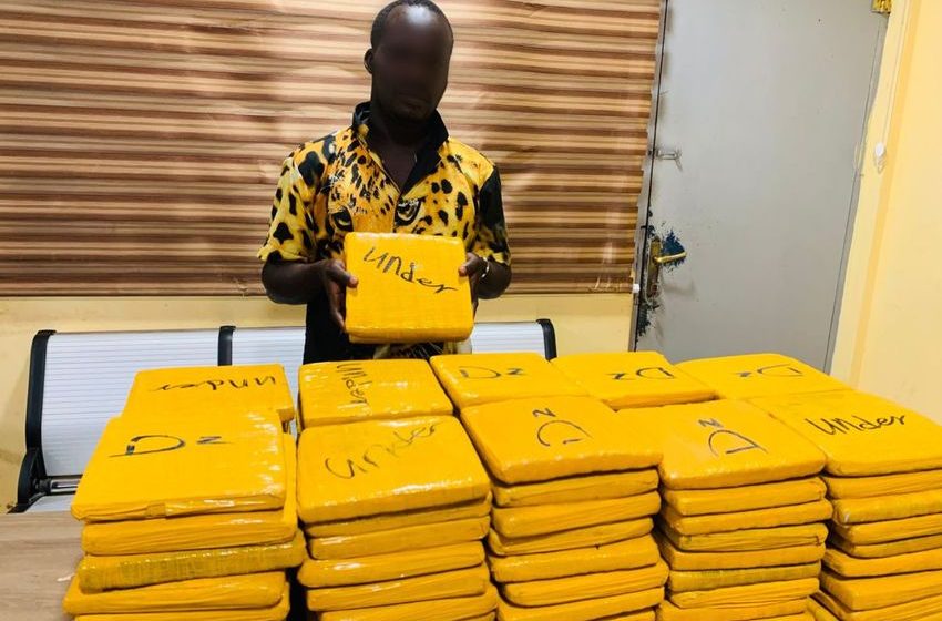 Man Arrested at Akatsi for Possession of 92 Slabs of Suspected Ganja