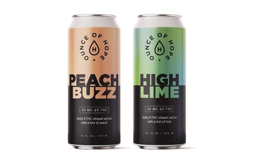 Extra-Strength Cannabis Refreshments – These Ounce of Hope THC Seltzers Come in Two Flavors (TrendHunter.com)