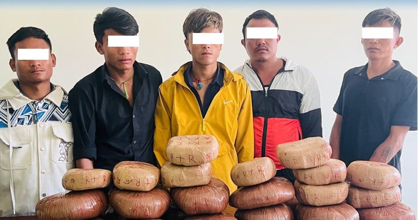  Five arrested with 40 kg of marijuana