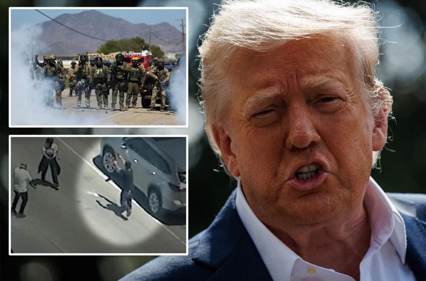 Trump grants ICE ability to arrest ‘SLIMEBALL’ protesters who attack agents after chaotic California pot farm raid