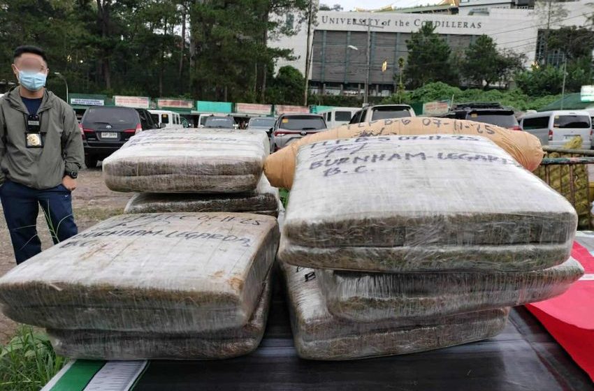 BAGUIO CITY: PHP2.5 MILLION WORTH OF MARIJUANA BRICKS CONFISCATED IN BAGUIO CITY