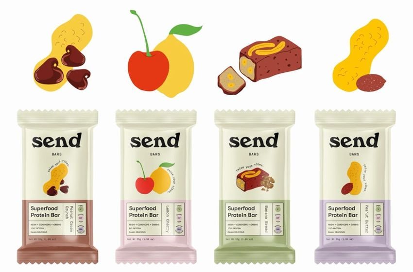  Superefood Protein Bars – SEND Bars are Fueled by Greens, Adaptogens & Functional Mushrooms (TrendHunter.com)
