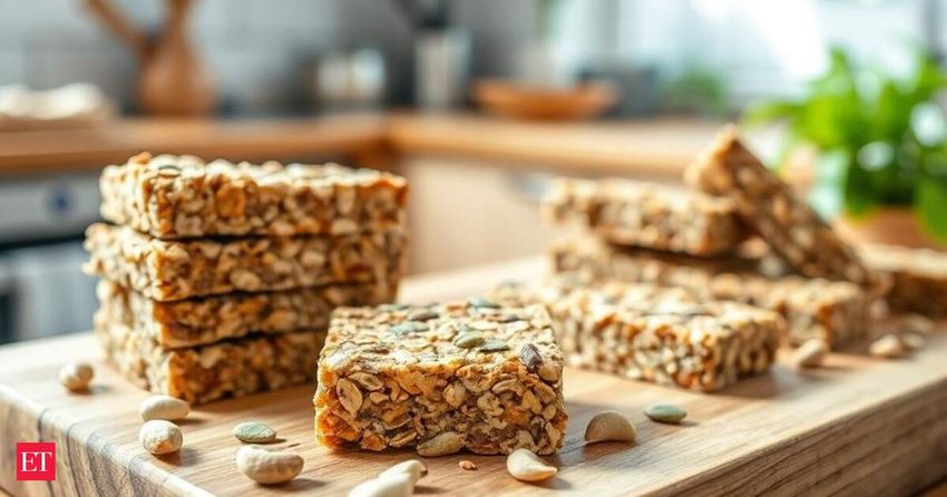 Make healthy homemade protein bars instead of buying plastic-wrapped factory ones