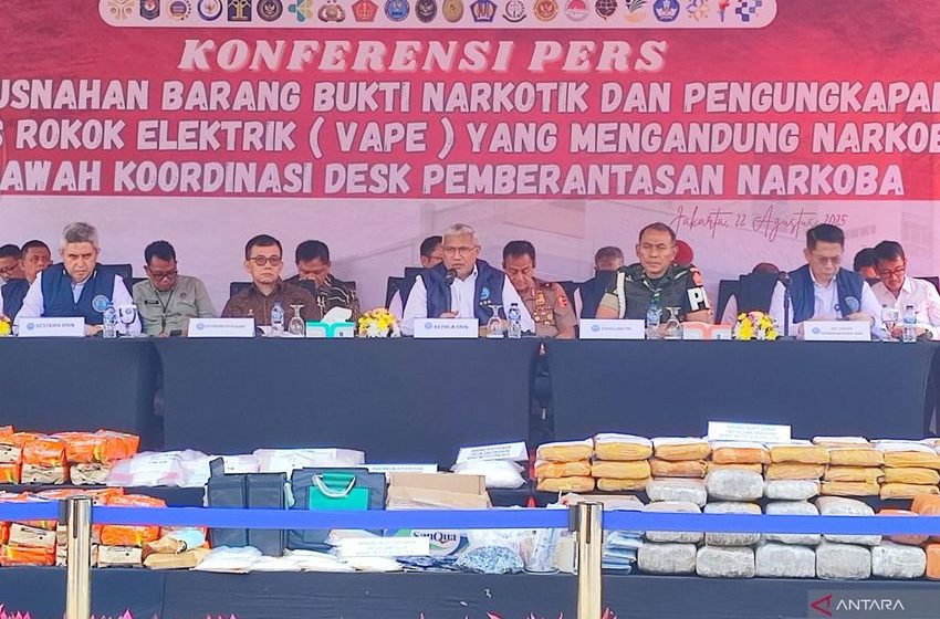 Indonesia’s BNN foils major drug trafficking in Jakarta