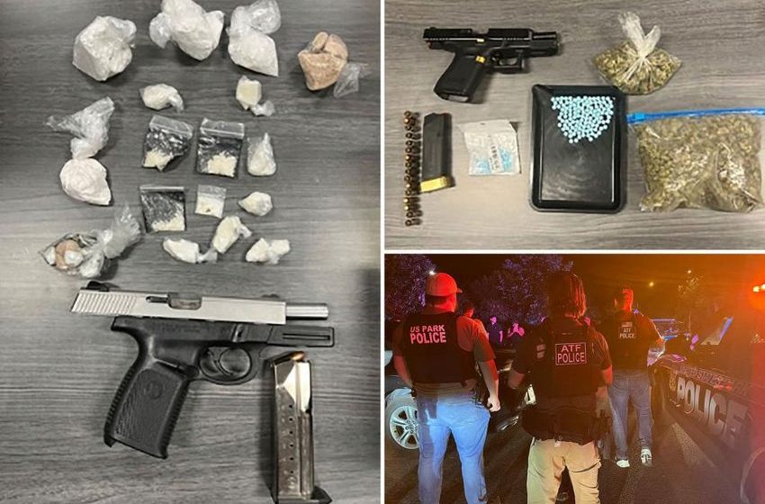 Feds in DC arrest eight, seize stolen guns and drugs Trump’s law enforcement crackdown takes aim at nation’s capitol