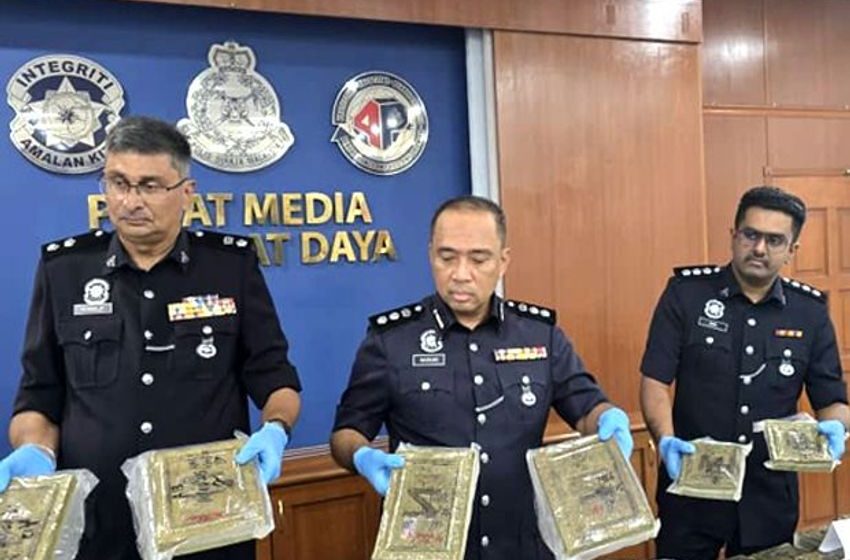 Three men held after RM150,000 cannabis haul in Penang and Kedah