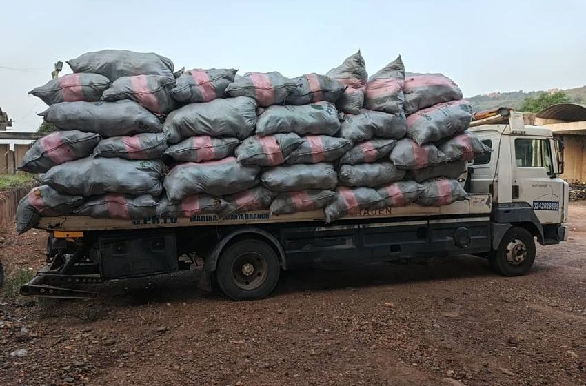  Volta Police Burn 600 Sacks of Seized Indian Hemp