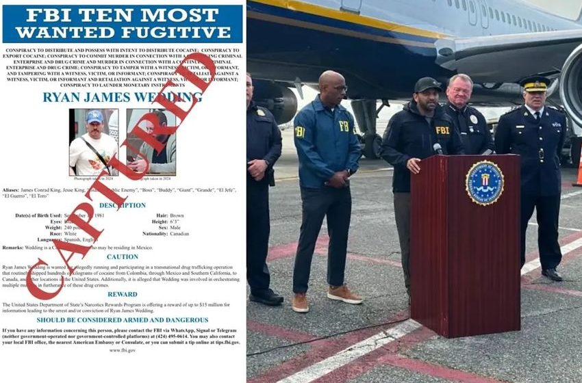  Former Olympian Ryan Wedding, one of the FBI’s most wanted drug traffickers, arrested