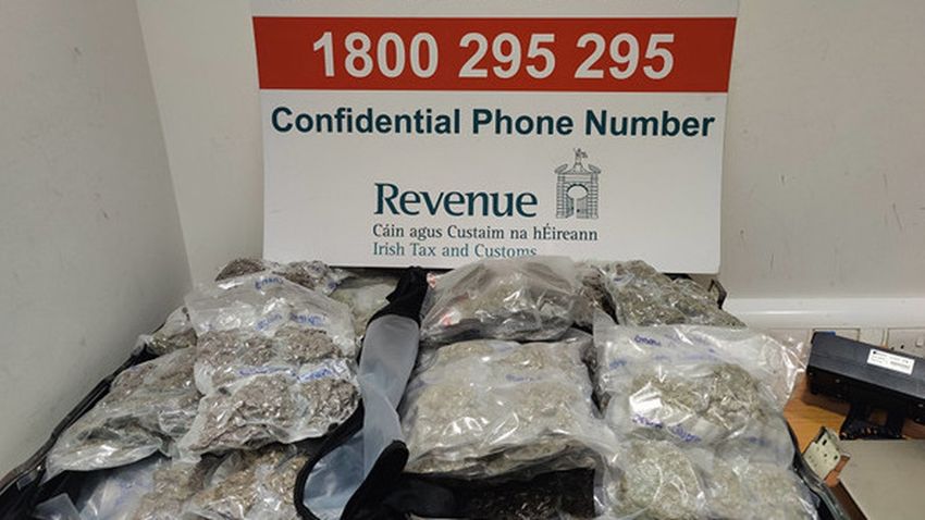  Cannabis worth almost €300,000 seized at Dublin Airport