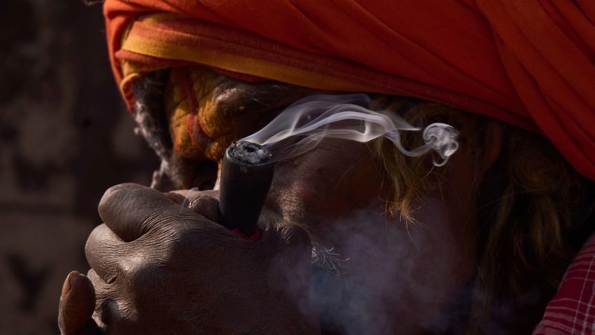  Cannabis smoke fills the air as Nepal marks Shivaratri festival