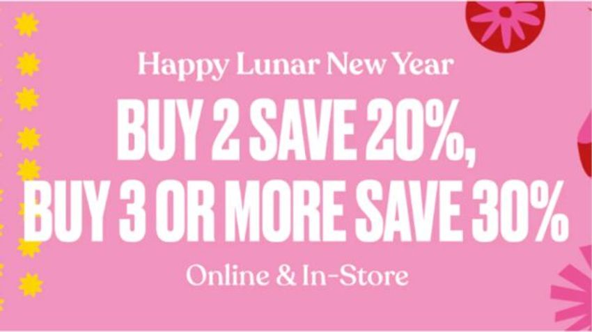  The Body Shop Canada Lunar New Year Sale – Buy 2 Save 20% or Buy 3+ Save 30%