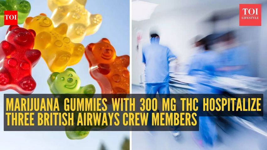  Flight terror: British Airways crew hospitalized after eating passenger’s marijuana-laced sweets with 300 mg THC each