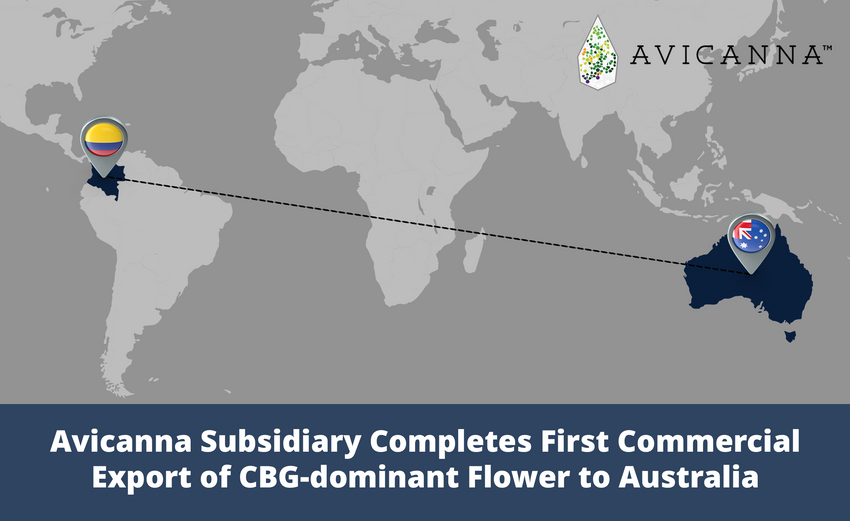  Avicanna Subsidiary SMGH Completes First Commercial Export to Australia