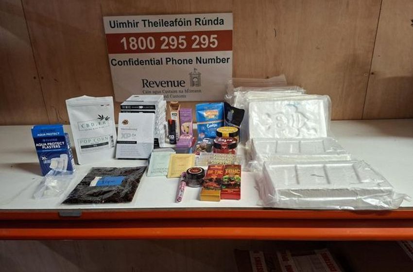  Over half a million euro worth of drugs seized by Revenue
