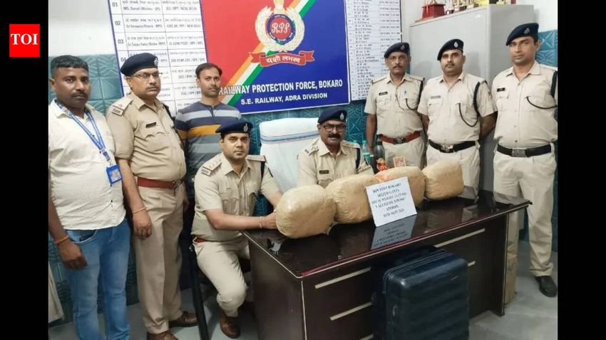  Cannabis worth Rs 5.58 lakh found from unclaimed bag at Bokaro Station