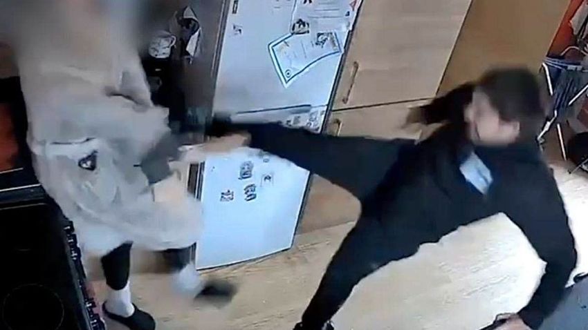  CCTV cameras capture violent abuser snarling with hate as he punches, kicks and spits at his partner – but she is shocked when magistrates spare him jail