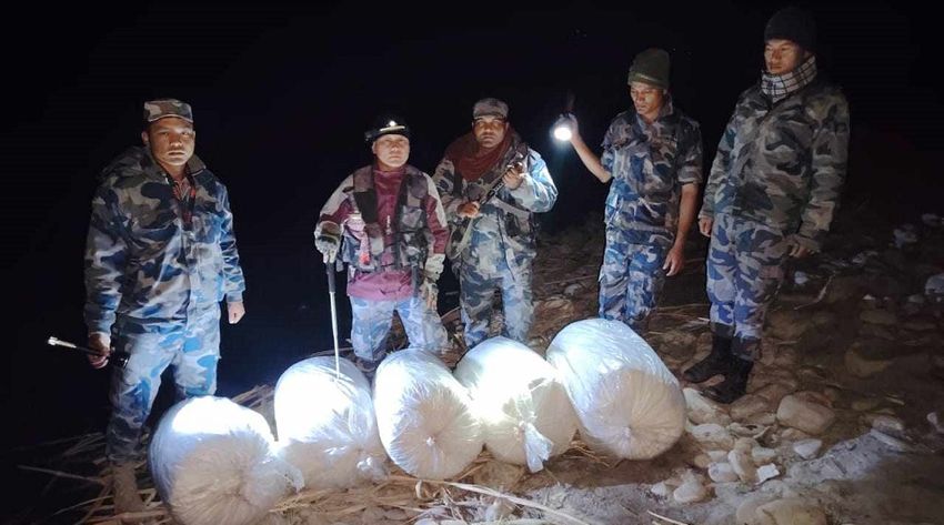  475 kg of marijuana seized at Saptakoshi River island