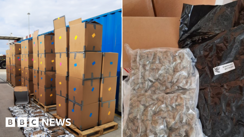  Record-breaking £139m cannabis seizure prompts three arrests