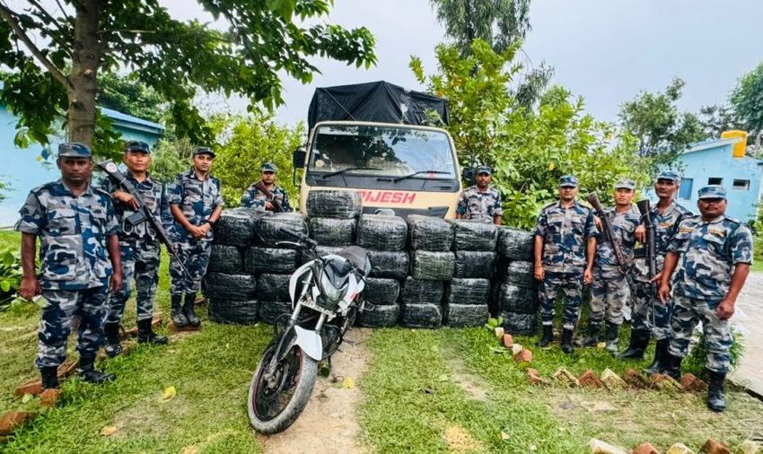  922 kg marijuana seized in Morang border area
