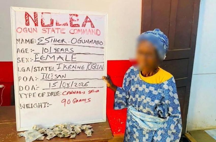  101-year-old woman arrested for selling cannabis in Ogun