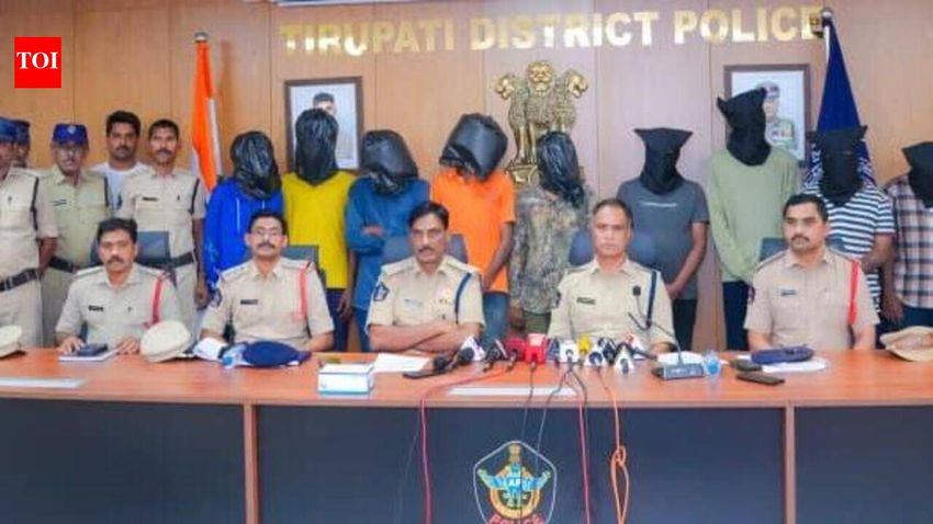  Tirupati police arrest 9 with 18 kgs of ganja