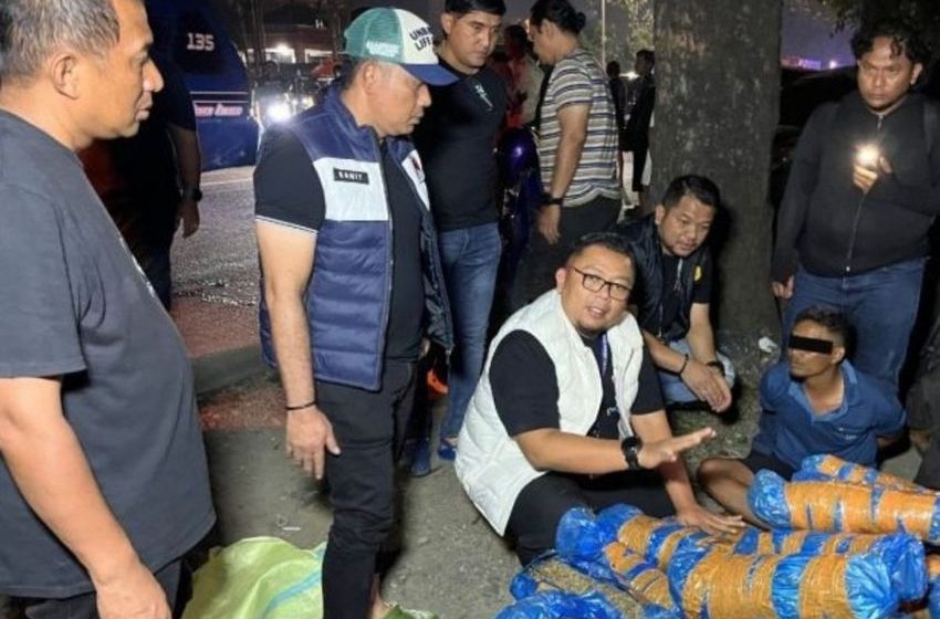 Medan police seize 93 kg of cannabis after car chase