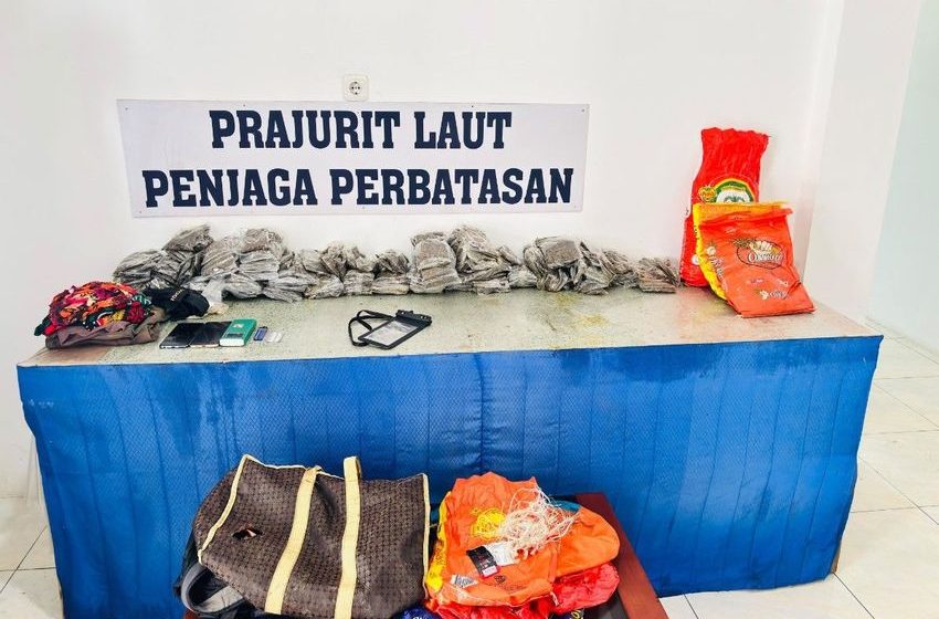  Indonesian Navy foils 14-kg marijuana smuggling from PNG