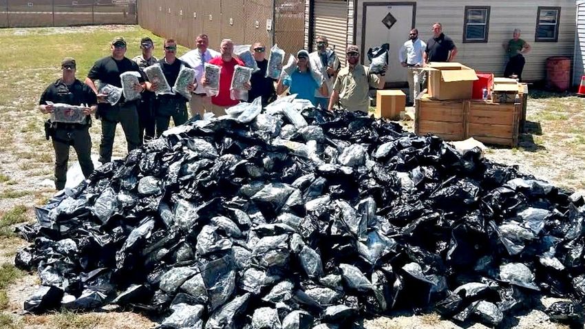  Georgia sheriff seizes 1,800 pounds of suspected black-market marijuana shipped from California