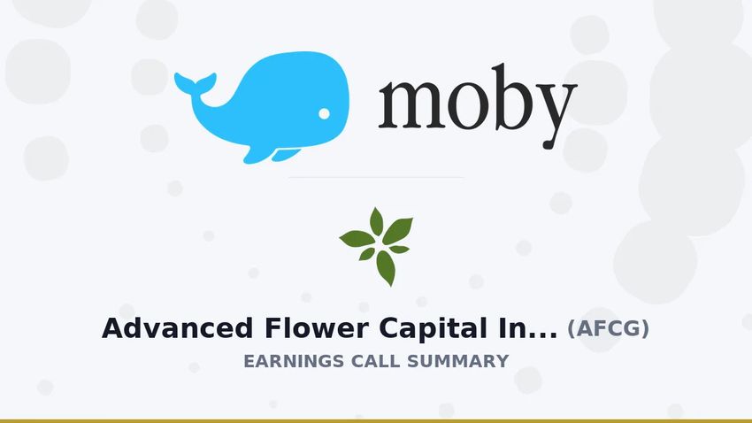  Advanced Flower Capital Inc. Q2 2026 Earnings Call Summary
