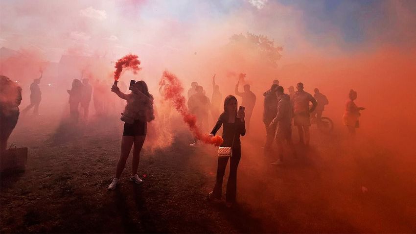  Outrage at ‘disrespectful’ balaclava-clad youths setting off flares and releasing balloons in tribute to dead A66 ‘joyriders’ who killed two police officers