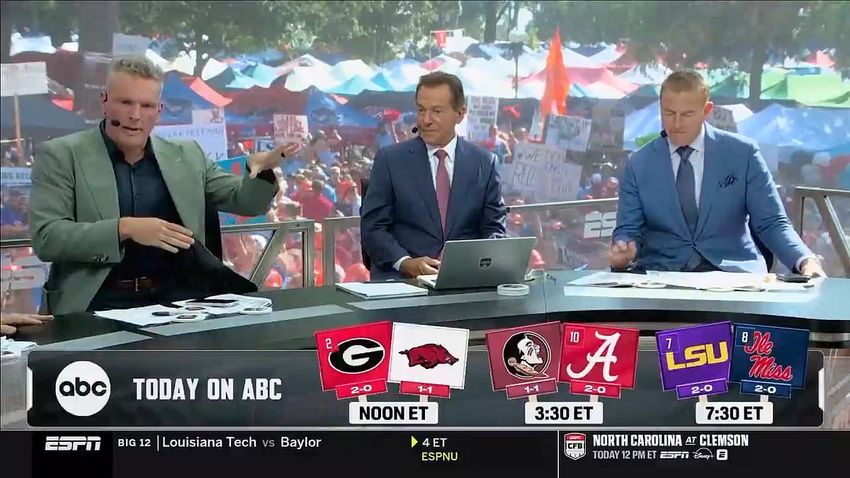  Pat McAfee roasted by his ESPN co-stars after he sparked furious backlash by ‘smoking weed’ live on air