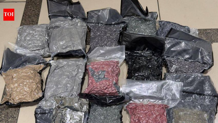  One held at Ahmedabad airport with 8.9kg of hydroponic weed