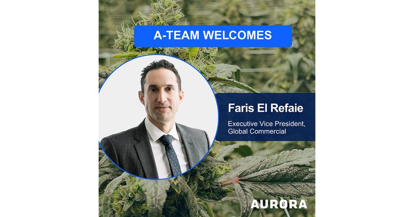 Aurora Appoints Seasoned Biopharmaceutical Executive to Lead Commercial Acceleration of Global Medical Cannabis Business