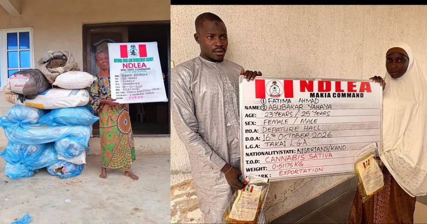  NDLEA intercepts Saudi-bound cannabis in palm oil keg, ₦6.98bn tramadol