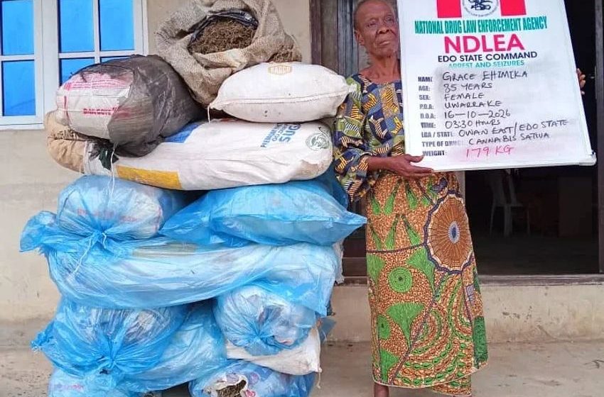  NDLEA arrests 85-year-old grandmother with 15 bags of cannabis in Edo
